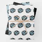 enge spookachtige inpakpapier vel (In situ)