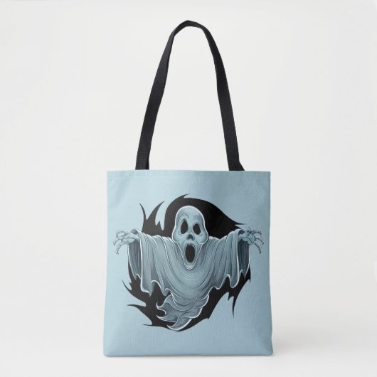 enge spookachtige tote bag (Voorkant)