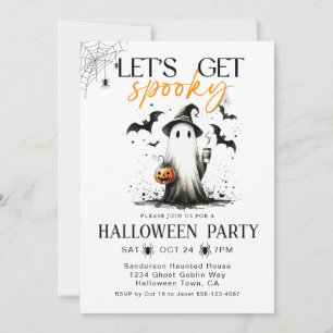 Enge spookhuis Halloween-feestje Kaart