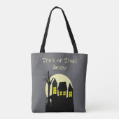 Enge spookhuis tote bag (Achterkant)
