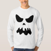 Enge spookschedel Halloween party kostuum shirt (Voorkant)