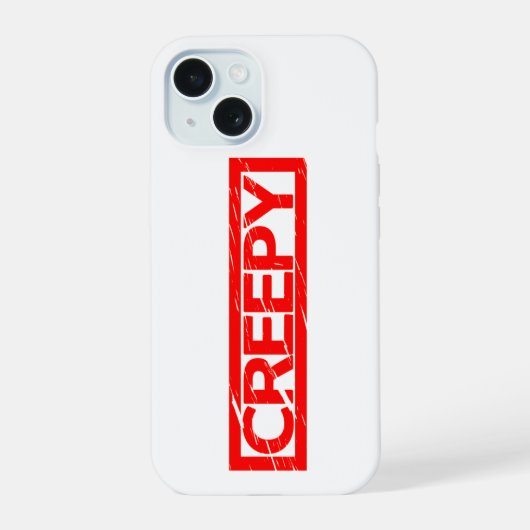 Enge Stempel iPhone 15 Case (Achterkant)