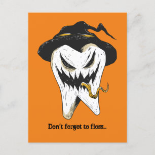 Enge Tand Tandarts Halloween Briefkaart