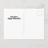 Enge Tand Tandarts Halloween Briefkaart (Achterkant)