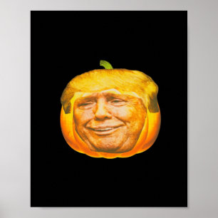 Enge Trumpkin Pumpkin Halloween Party Design Poster