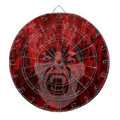 Enge Vampier Dame in Bloed Dartboard Dartbord (Voorkant)