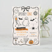 Enge verjaardag Halloween Kaart (Staand voorkant)