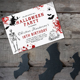 Enge verjaardag met Halloween Kaart