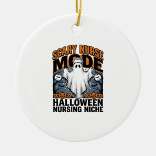 Enge Verpleegster Kostuum Halloween Geest Verpleeg Keramisch Ornament