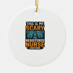Enge Verpleegster Kostuum Halloween Shirt Des Keramisch Ornament