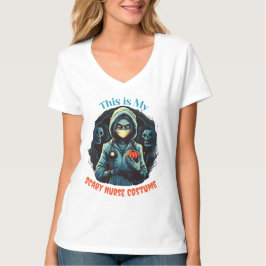 Enge verpleegster kostuum T-shirt