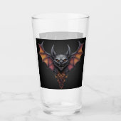 Enge Vleermuis Inkt Tekening, Glas (Voorkant)
