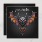 Enge vleermuisinkttekening, kaart (Voorkant / Achterkant)