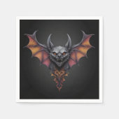 Enge vleermuisinkttekening, servet (Voorkant)