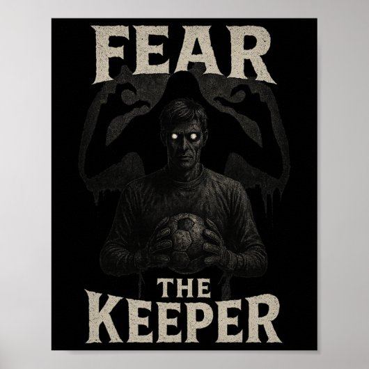 Enge Voetbal Keeper Horror Angst De Keeper Hal Poster (Voorkant)