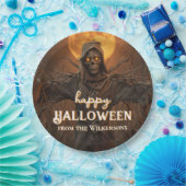 Enge Vogelverschrikker Aangepaste Naam Halloween F Papieren Bordje (Feest)