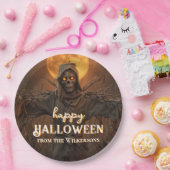 Enge Vogelverschrikker Aangepaste Naam Halloween F Papieren Bordje (Feest)