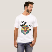 Enge vogelverschrikker en vleermuis t-shirt (Voorkant volledig)