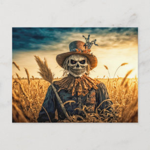 Enge vogelverschrikker Fijne Halloween Briefkaart
