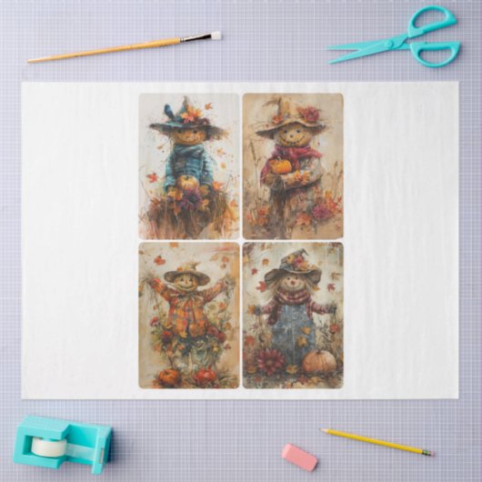 Enge vogelverschrikkers tissuepapier (Craft)