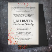 Enge Volwassen Bloedspetter Halloween Party Kaart