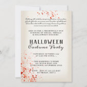 Enge Volwassen Bloedspetter Halloween Party Kaart (Voorkant)