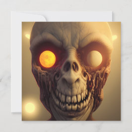 Enge Wandelende Zombie Halloween Kaart