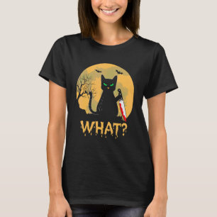 Enge Wat Kat Halloween 2022 Kostuum Zwarte Katten T-shirt