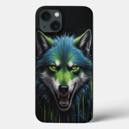 Enge weerwolf tinten neon groen Case-Mate iPhone case
