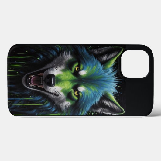 Enge weerwolf tinten neon groen Case-Mate iPhone case (Achterkant (horizontaal))