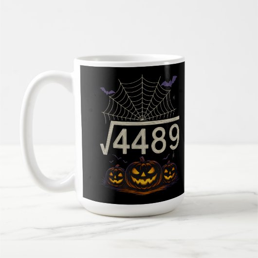 Enge Wiskunde Halloween √4489 Ontwerp Koffiemok (Links)