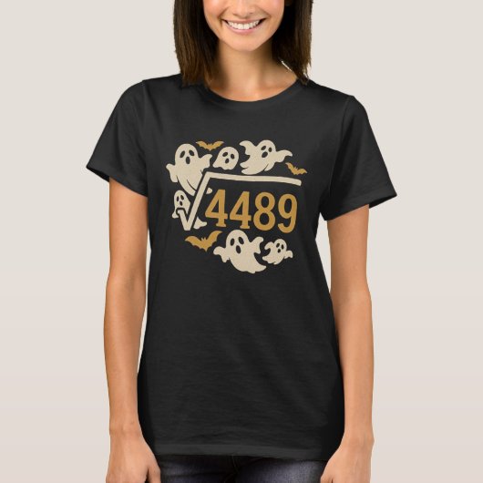 Enge Wiskunde Halloween √4489 Ontwerp T-shirt (Voorkant)