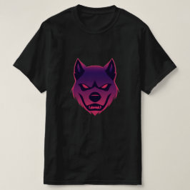 Enge Wolf: Neon T-shirt Kunst