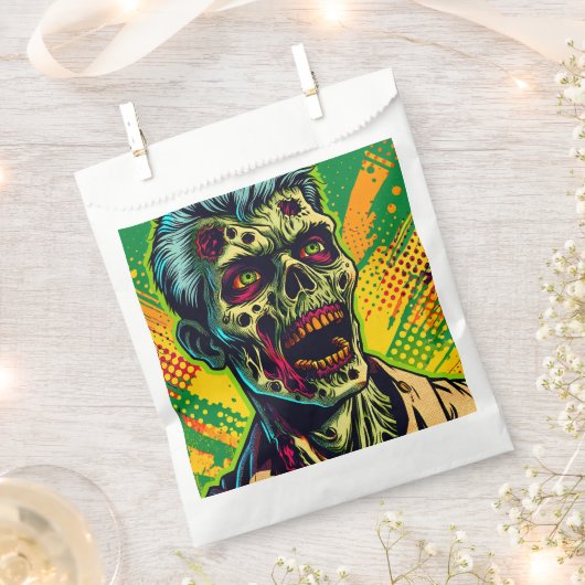 Enge Zombie Halloween Feest Bedankzakje (Geknipt)