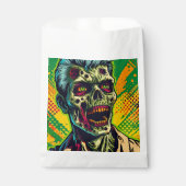 Enge Zombie Halloween Feest Bedankzakje (Voorkant)