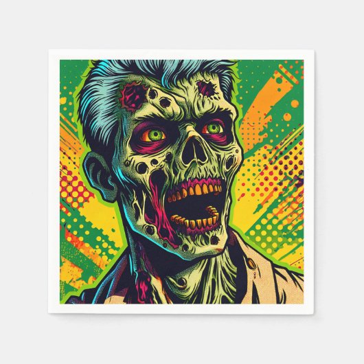 Enge Zombie Halloween Feest Servet (Voorkant)