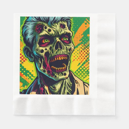 Enge Zombie Halloween Feest Servet (Voorkant)