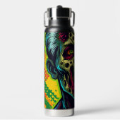 Enge Zombie Halloween Feest Waterfles (Voorkant)
