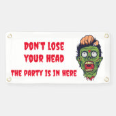 Enge zombie Halloween thema banner (Horizontaal)