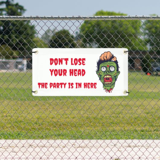 Enge zombie Halloween thema banner (Insitu)