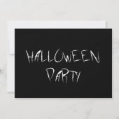 Enge zwart-wit Halloween feest Kaart (Voorkant)