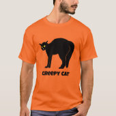 Enge Zwarte Kat T-shirt (Voorkant)