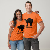 Enge Zwarte Kat T-shirt (Unisex)