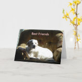 Engel 03212006, Beste Vrienden Kaart (Gele Bloem)