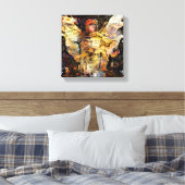 Engel 1187 Kisty Print 10 "X 10" Verpakt Canvas Pr (Insitu (Slaapkamer))