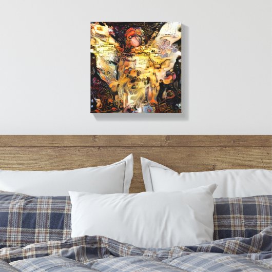 Engel 1187 Kisty Print 10 "X 10" Verpakt Canvas Pr (Insitu (Slaapkamer))