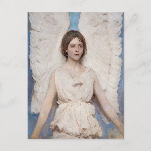Engel (1887) schilderij van Abbott Handerson Thaye Briefkaart (Voorkant)