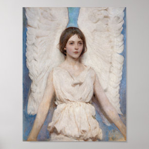 Engel (1887) schilderij van Abbott Handerson Thaye Poster