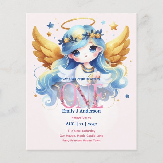 Engel 1e Verjaardag Sprookje Magische Verjaardag (Voorkant)