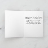 Engel, 5" x 7" Gevouwen Kerst Wenskaart Kaart (Binnen)